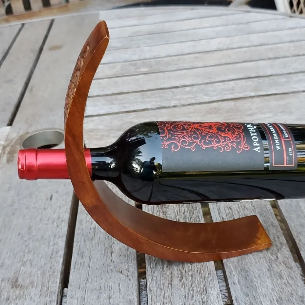 Vintage Wooden Aston Kaanapali Shores Wine Bottle Holder